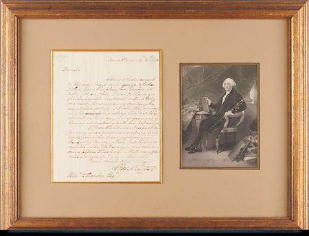 Lot #2 George Washington Autograph Letter Signed
