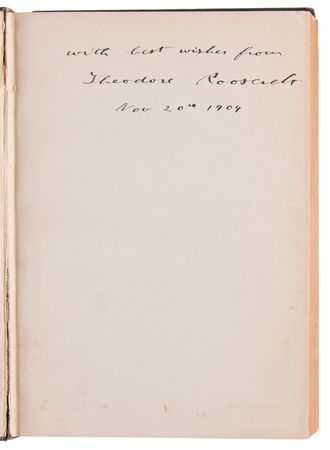 Lot #62 Theodore Roosevelt Signed Book - The Works of Theodore Roosevelt - Image 4
