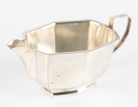 Lot #626 MGM Tea Set Engraved with Hepburn and Tracy Signatures - Image 5