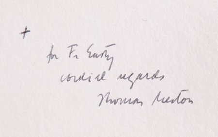 Lot #187 Thomas Merton Signed Broadside - The Ox Mountain Parable of Ming Tzu (Ltd. Ed. #50/100) - Image 2