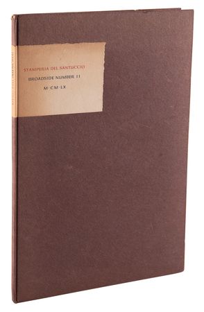 Lot #187 Thomas Merton Signed Broadside - The Ox Mountain Parable of Ming Tzu (Ltd. Ed. #50/100) - Image 3