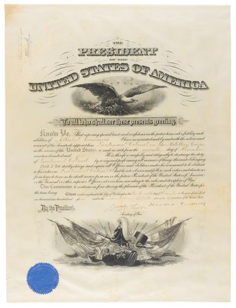 Lot #63 Theodore Roosevelt and William H. Taft