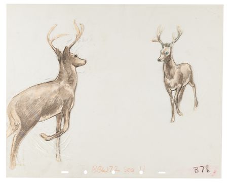 Lot #288 Deer test production cel from Bambi - Image 2