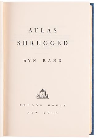 Lot #362 Ayn Rand Signed Book - Atlas Shrugged (Ltd. Ed #28/2000) - Image 5
