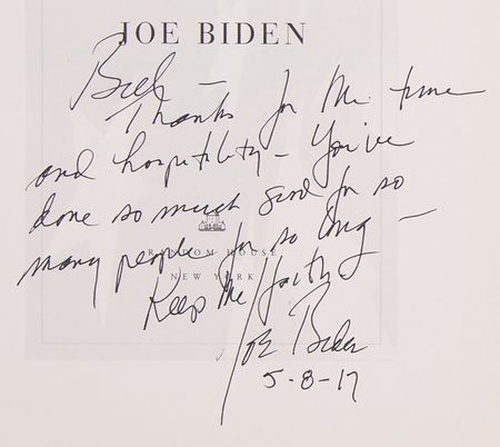 Lot #136 Joe Biden Signed Book - Promises to Keep - Image 2