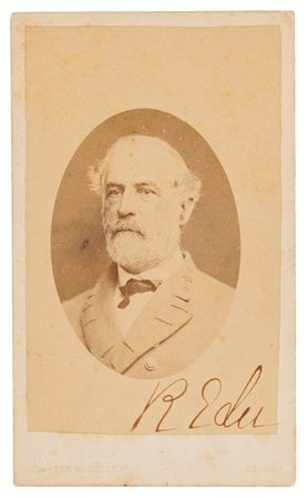 Lot #237 Robert E. Lee Signed Carte-de-Visite