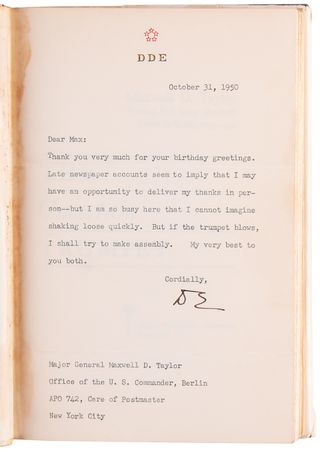 Lot #248 Maxwell D. Taylor Family Library (6) Signed Books - Image 5