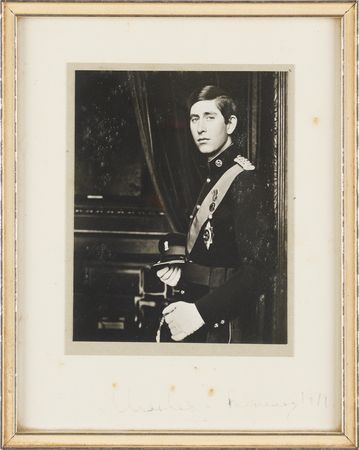 Lot #184 King Charles III Signed Photograph