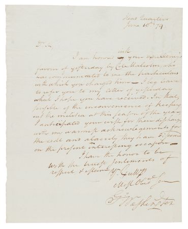 Lot #1 George Washington War-Dated Letter Signed to New York Governor George Clinton on the Discharge of New York Militia Following the British Capture of Stony Point (June 10, 1779) - Image 2