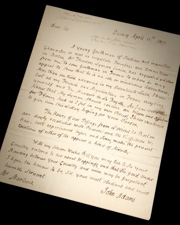 Lot #3 John Adams Autograph Letter Signed on the