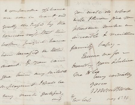 Lot #20 Martin Van Buren Autograph Letter Signed as Vice President - Image 2