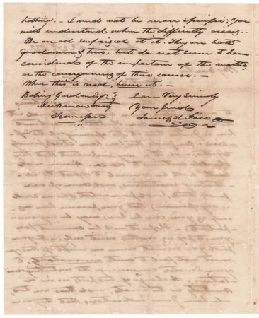 Lot #24 James K. Polk Autograph Letter Signed: 