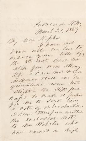 Lot #31 Franklin Pierce Autograph Letter Signed - Image 1