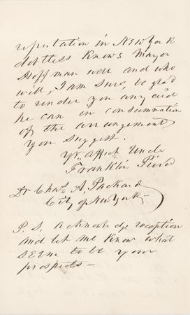 Lot #31 Franklin Pierce Autograph Letter Signed - Image 2