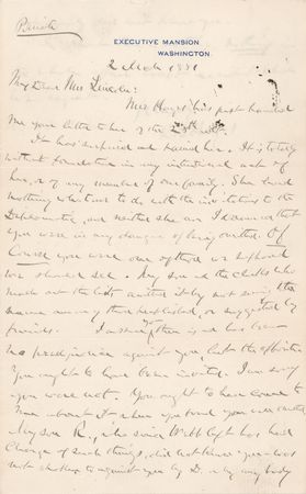 Lot #43 Rutherford B. Hayes Autograph Letter Signed as President - Image 1