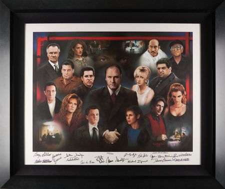 Lot #714 The Sopranos Oversized Cast-Signed Canvas Print (Ltd. Ed. #253/500) - Image 1