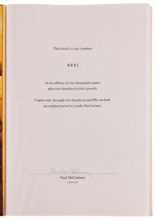 Lot #388 Beatles: Paul McCartney Signed Book - Linda McCartney: Life in Photographs (Ltd. Ed. #931/1000) - Image 4