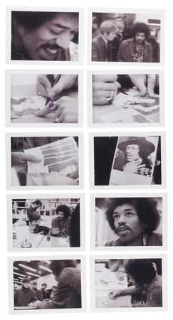 Lot #410 Jimi Hendrix Signed Promotional Photograph - Obtained at a Rare Televised Autograph Session in Germany (January 13, 1969) - Image 2