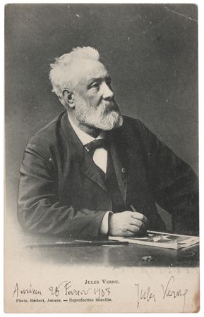 Lot #365 Jules Verne Signed Photograph