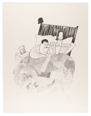Lot #311 Al Hirschfeld Signed 'Laurel & Hardy' Lithograph (Ltd. Ed. #425/500) - 21˝ x 27˝ - Image 1