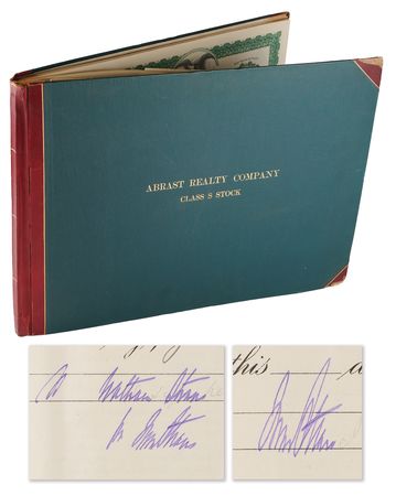 Lot #225 Isidor Straus (2) Documents Signed -
