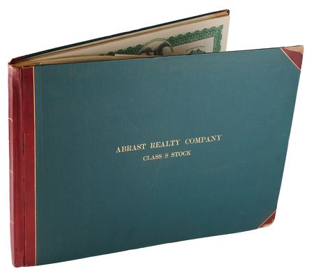 Lot #225 Isidor Straus (2) Documents Signed - Abrast Realty Company Stock Receipts - Image 6