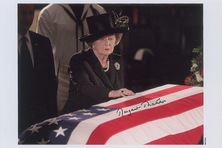 Lot #182 Margaret Thatcher Signed Photograph