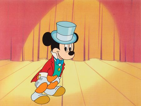Lot #321 Mickey Mouse production cel from a Mickey's Christmas Carol promo - Image 1