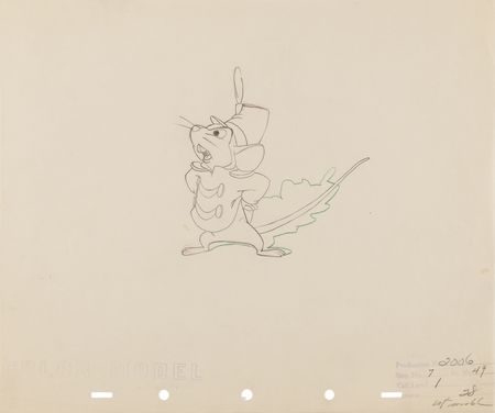 Lot #349 Mickey Mouse, Donald Duck, Goofy, and Timothy Q. Mouse production drawings from Walt Disney Studios Shorts and Features - Image 8