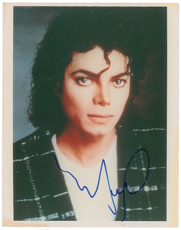 Lot #442 Michael Jackson Signed Photograph - Image 1