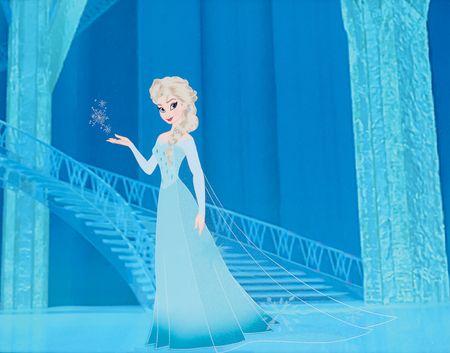 Lot #308 Princess Elsa limited edition cel from Frozen - Image 1