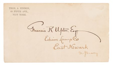 Lot #210 Thomas Edison Autograph Letter Signed to Francis Upton on Incandescent Lamp Filaments - Image 3