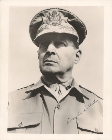 Lot #244 Douglas MacArthur Signed Photograph