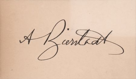 Lot #273 Albert Bierstadt Signature