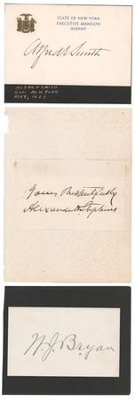 Lot #170 American Politicians (3) Signatures -