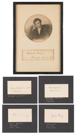 Lot #352 American Authors (5) Signatures -