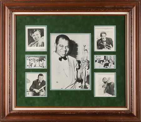 Lot #368 Louis Armstrong and His All Stars Signed