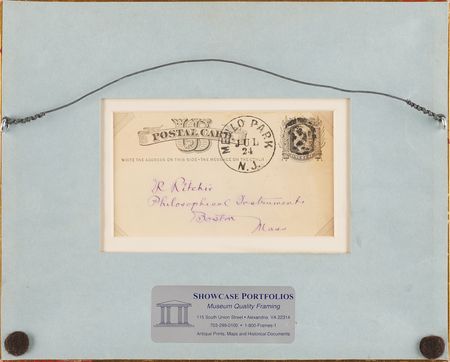 Lot #213 Thomas Edison Autograph Note Signed to a Noted Boston Scientific Instrument Maker - 
