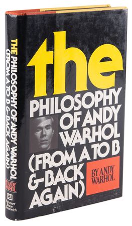 Lot #282 Andy Warhol Signed Book - The Philosophy of Andy Warhol - Image 2