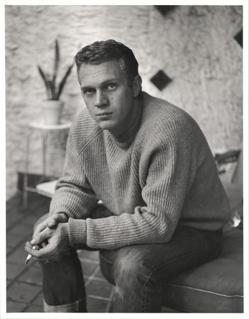 Lot #621 Steve McQueen Original Oversized Photographic Print by Roy Schatt - Image 1