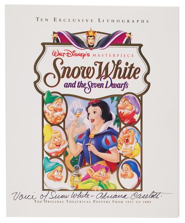 Lot #296 Adriana Caselotti Signed Prints (10) in Snow White Deluxe LaserDisc Set - Image 3