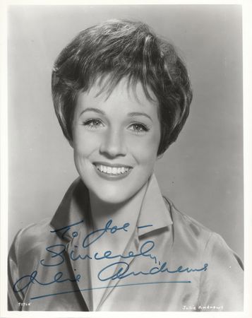 Lot #455 Julie Andrews Signed Photograph