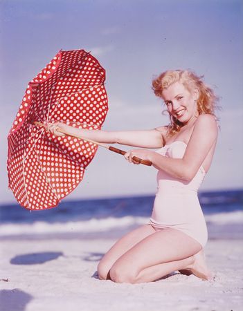 Lot #638 Marilyn Monroe Oversized Original Photograph by Andre de Dienes - PSA Type II - Image 1