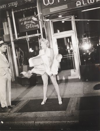 Lot #641 Marilyn Monroe Oversized Original 'White Dress' Photograph - PSA Type II - Image 1