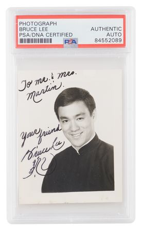 Lot #595 Bruce Lee Signed Photograph