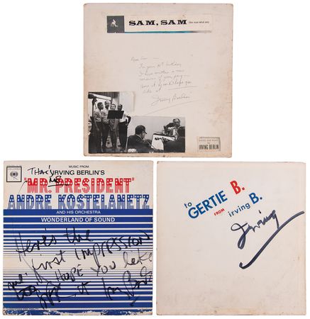 Lot #369 Irving Berlin Archive of (24) Signed Letters, (3) Albums, and (1) Sheet Music Songbook to His Best Friend, Irving Hoffman, and Family - Image 5