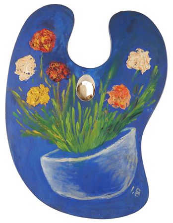 Lot #371 Irving Berlin Original Painting - Flowers