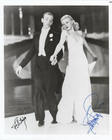 Lot #460 Fred Astaire and Ginger Rogers Signed