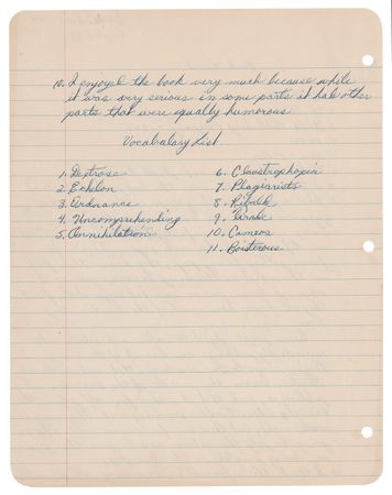 Lot #396 Eddie Cochran Signed and Handwritten 