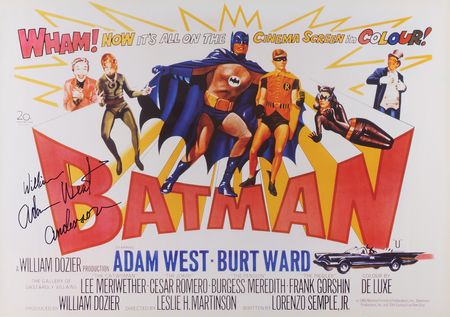 Lot #470 Batman: Adam West Signed Poster (27˝ x